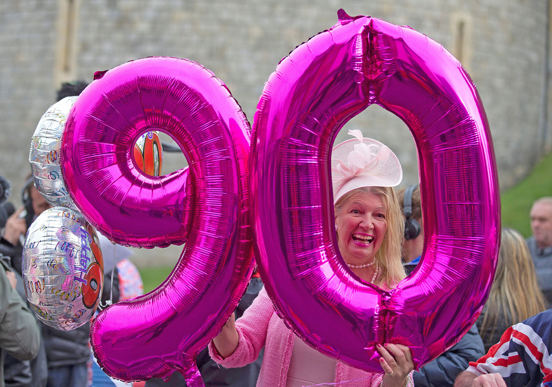 英國民眾歡慶英女皇90大壽。（Getty Images）
