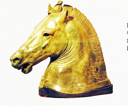 「偉大的羅倫佐」收藏中的希臘化時代青銅馬頭。