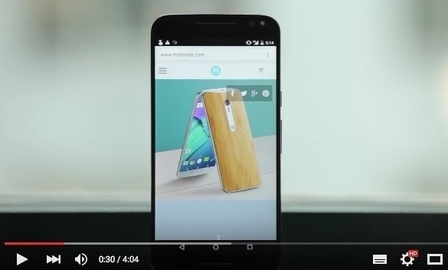 摩托羅拉Moto X Pure讓惱人的指紋無所遁形。(視頻擷圖)