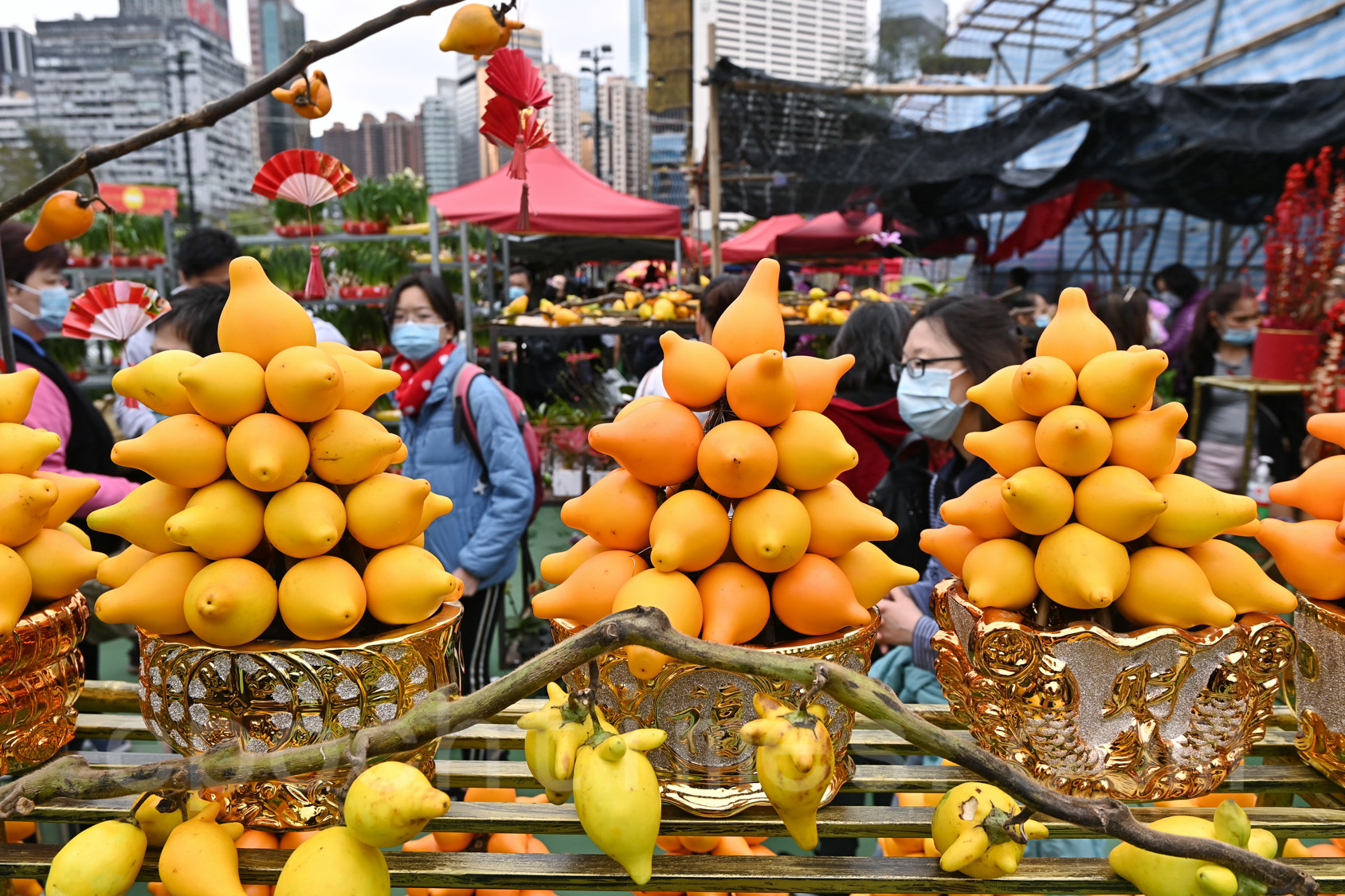食物環境衛生署表示，全港15個年花銷售點將於今日午夜結束。（宋碧龍／大紀元）