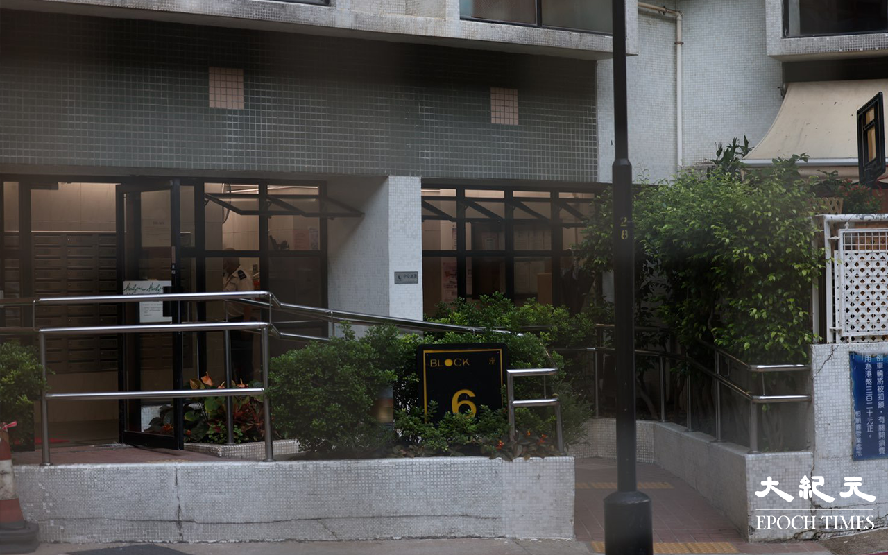 位於屯門青山公路388號 恆順園第6座。（李辰 / 大紀元）