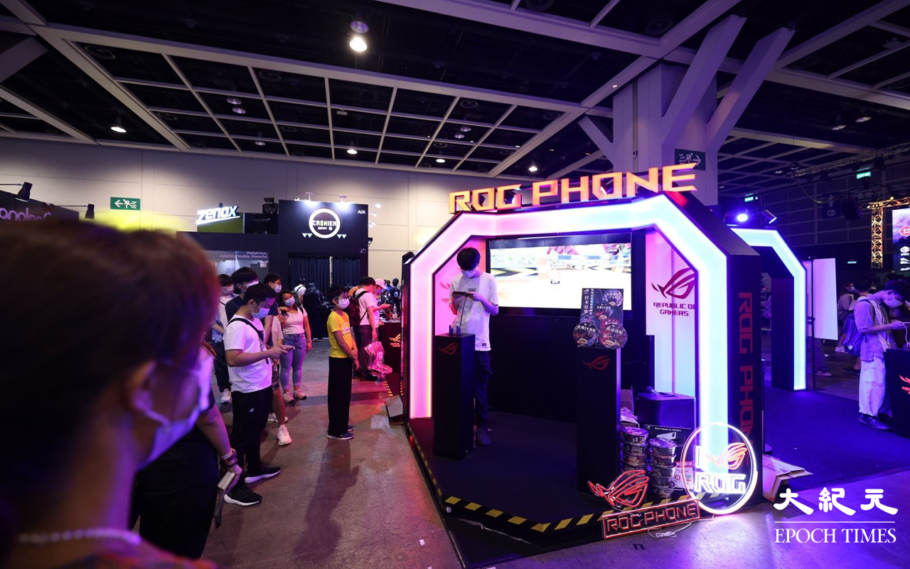 香港電腦節2021，有參展商認為由於疫情關係人流較往年少。（李辰／大紀元）
