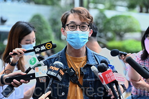 前民陣召集人陳皓桓今日（26日）在東區裁判法院承認控罪，判入獄3個月。資料圖片。（宋碧龍／大紀元）