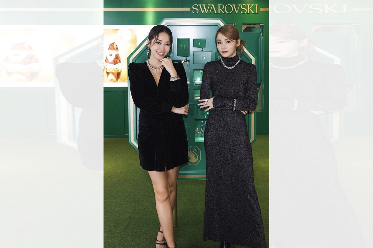 懷孕期間Jessica挺巨肚和閨蜜Yanny拍首飾廣告。（Jessica IG）