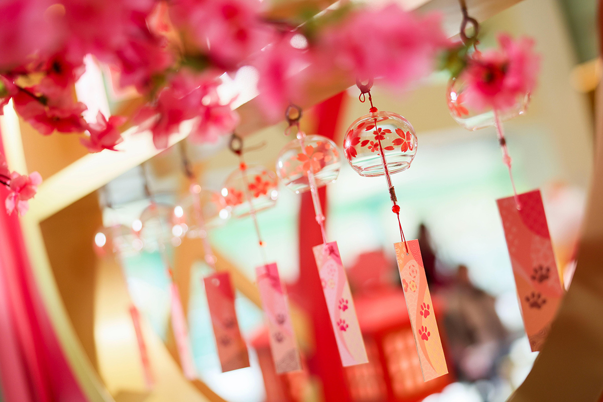 神社牆上亦掛滿幸運御守及日式風鈴。（上水廣場提供）