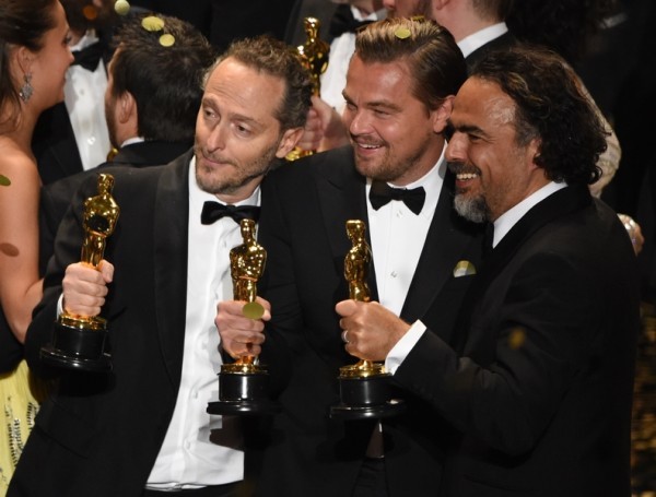 《復仇勇者》獲得最佳攝影、最佳男主角、最佳導演三獎。(MARK RALSTON/AFP/Getty Images)