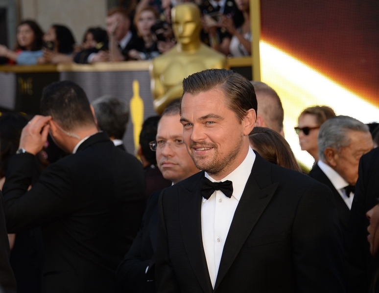 四度入圍奧斯卡影帝的里安納度狄卡比奧（Leonardo DiCaprio）今次可否捧走小金人備受關注。。（ANGELA WEISS/AFP/Getty Images）