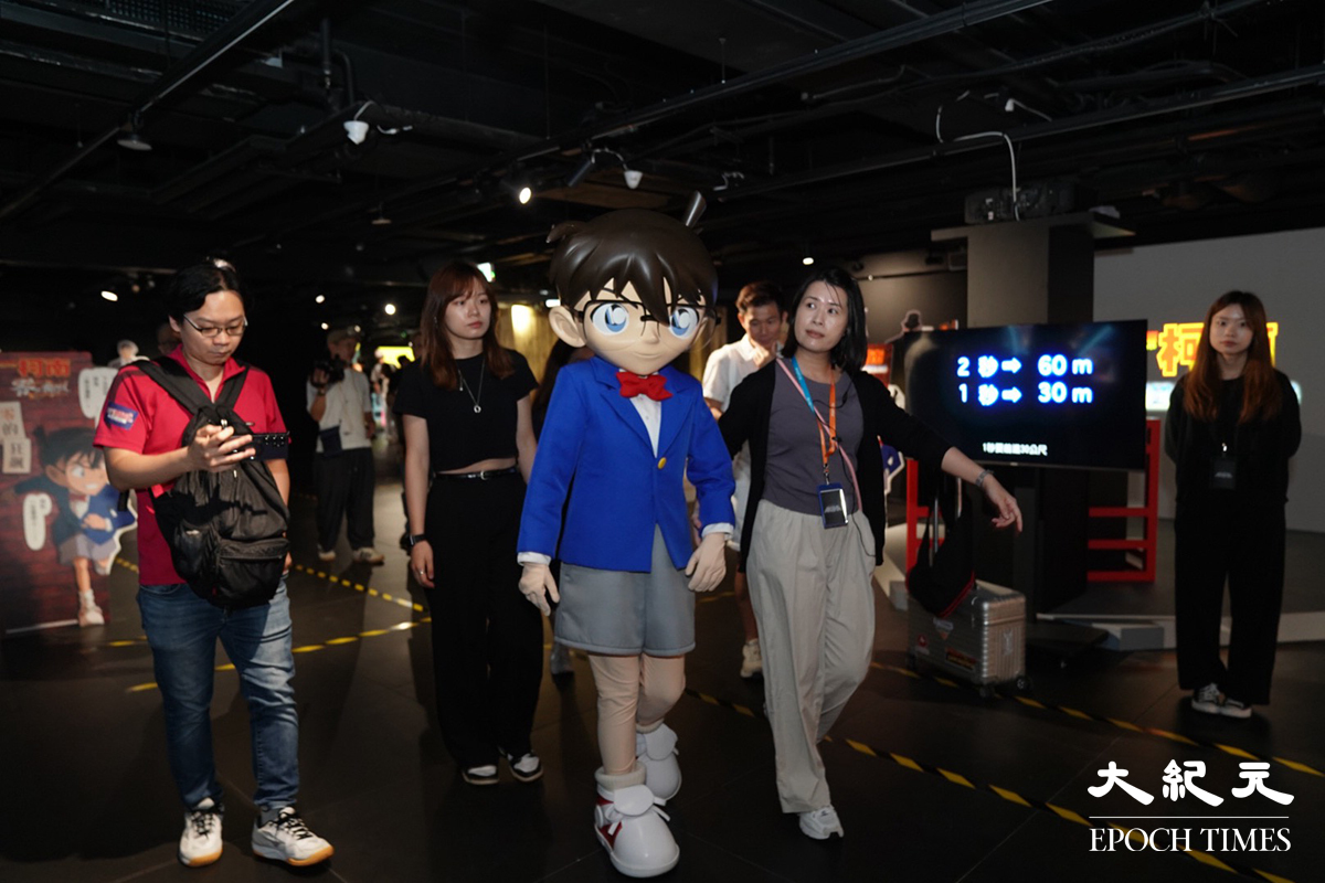 《名偵探柯南》互動展覽《DETECTIVE CONAN THE MOVIE 展～銀幕回顧錄～》將於7月10日至9月1日在尖沙咀INCUBASE Arena 開展。 （霄龍/大紀元）