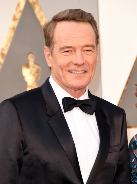 憑《荷里活黑名單》（Trumbo）入圍影帝的拜仁鈞士頓（Bryan Cranston）。（Jason Merritt/Getty Images）