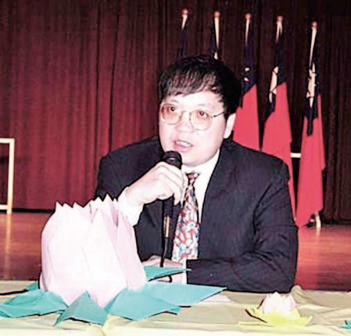 李淵參加社區活動。(李淵提供)