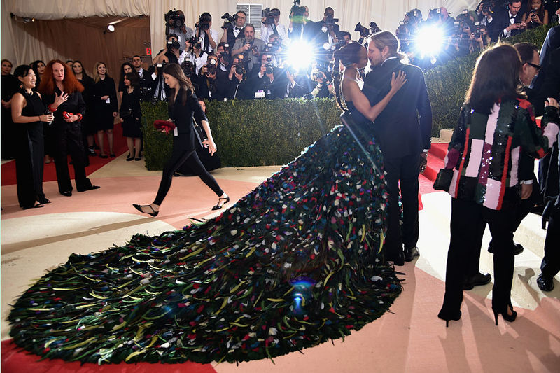 素兒莎丹娜(Zoe Saldana)與丈夫Marco Perego。(Dimitrios Kambouris／Getty Images)