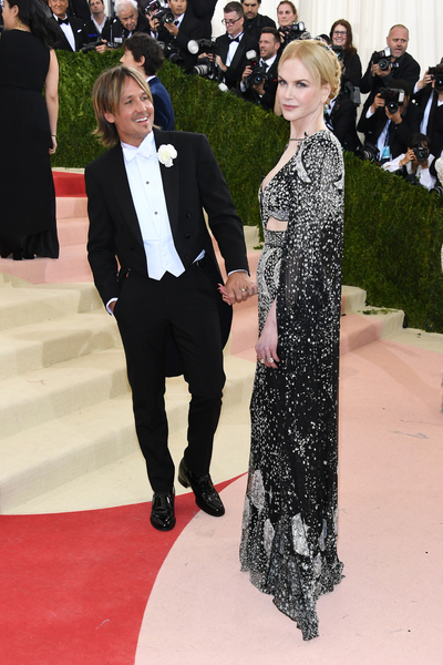 齊斯艾本（Keith Urban）與妻子妮歌潔曼（Nicole Kidman）。(Larry Busacca／Getty Images)