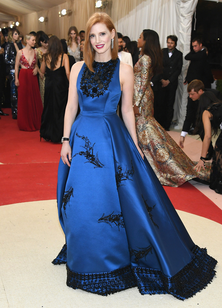 謝茜嘉積絲婷(Jessica Chastain)。(Larry Busacca／Getty Images)