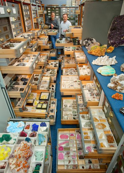 礦物學保管室。(Chip Clark/Smithsonian)